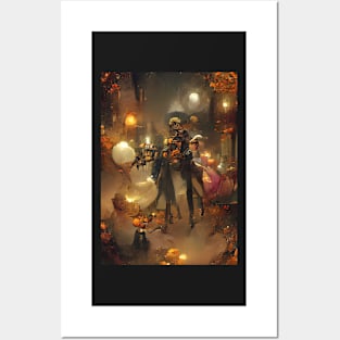 PARIS BALLROOM ON HALLOWEEN Posters and Art